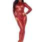 Laser Cut Metallic Catsuit