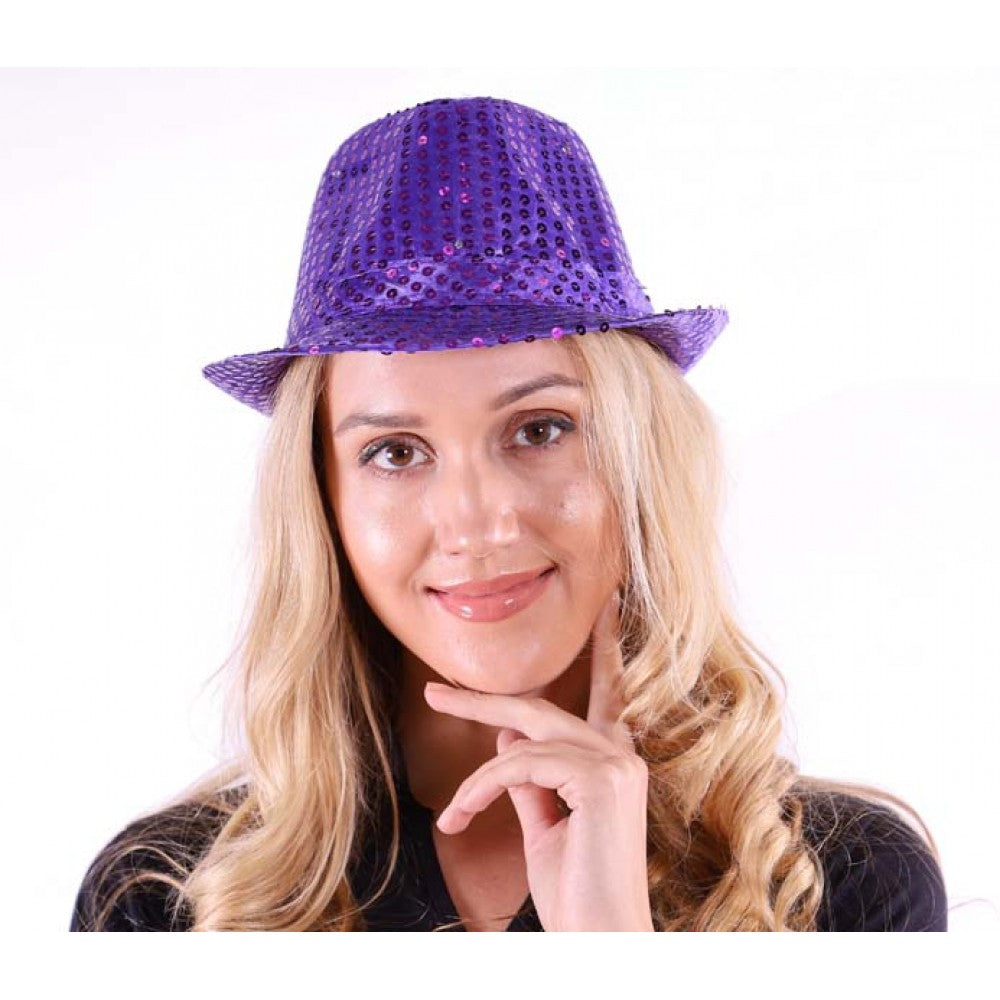 Light Up Fedora - Purple