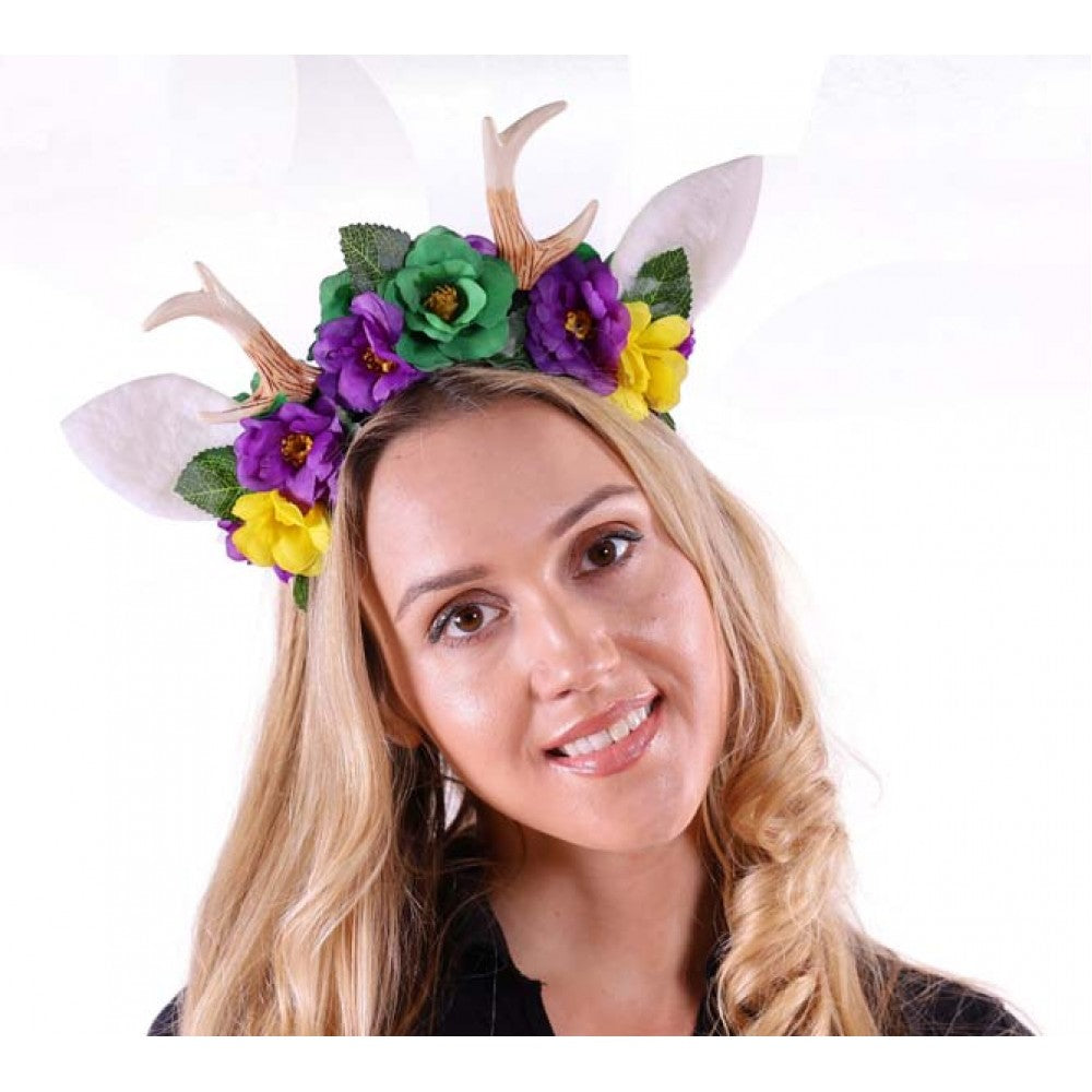 Mardi Gras Antler Headband