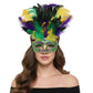 Mardi Gras Feathered Mask