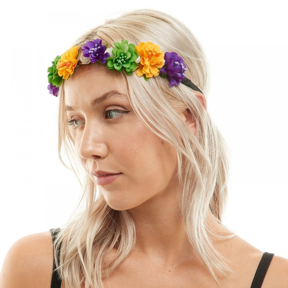 Mardi Gras Headdress Flower