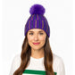 Mardi Gras Purple Beanie Hat with PGG Gems
