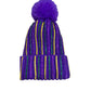 Mardi Gras Purple Beanie Hat with PGG Gems