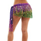 Mardi Gras Sequin Fringe Skirt
