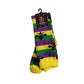 Mardi Gras Striped Crew Socks