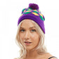 Mardi Gras Halequin Beanie Beanie Hat - PGG