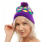 Mardi Gras Halequin Beanie Beanie Hat - PGG