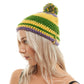Mardi Gras Knit Beanie
