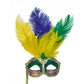 Mardi Gras Mask with Stick: PGG - Assorted