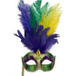 Mardi Gras Mask with Stick: PGG - Assorted