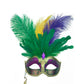 Mardi Gras Mask with Stick: PGG - Assorted