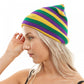 Mardi Gras PGG Striped Beanie