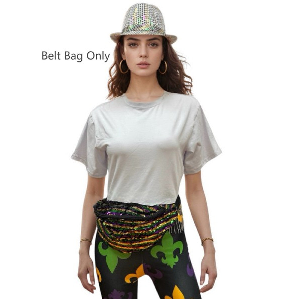 Mardi Gras Sequin Bag