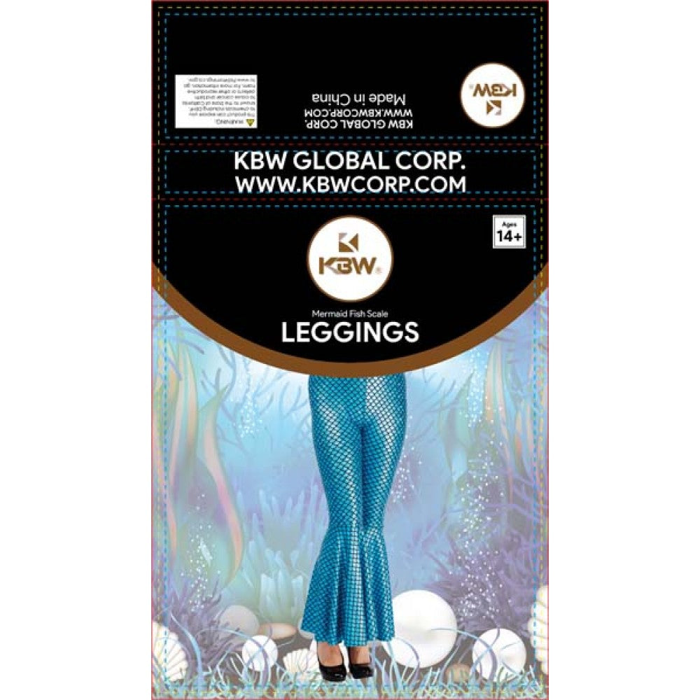 Mermaid Leggings - Blue