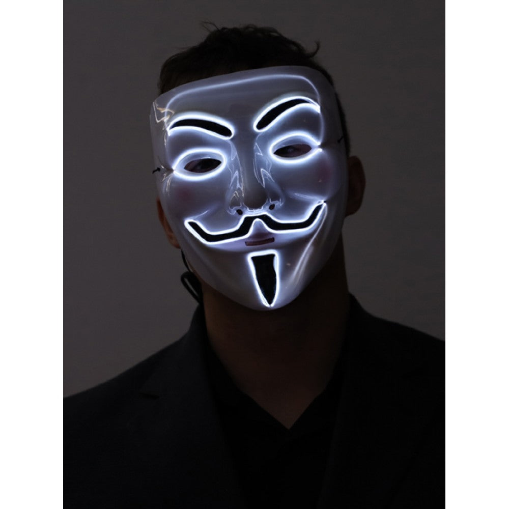 Neon Light Up Vendetta Mask