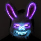Neon Light-Up Furry Rabbit Mask