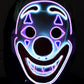 Neon Light-Up Rainbow Clown Mask