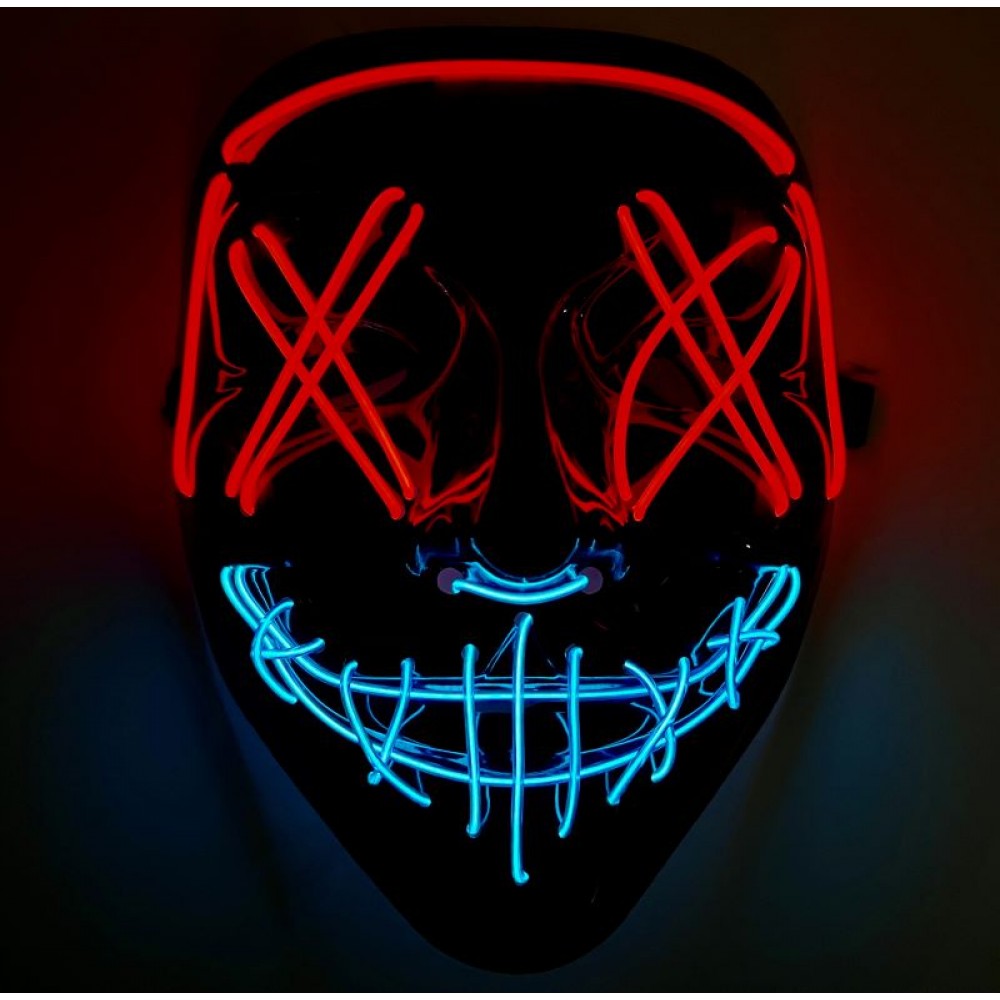 Neon Light-Up Rainbow Masks