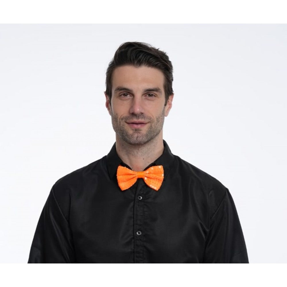 Neon Sequin Bowtie
