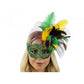 PGG  Lace Mask with Feather