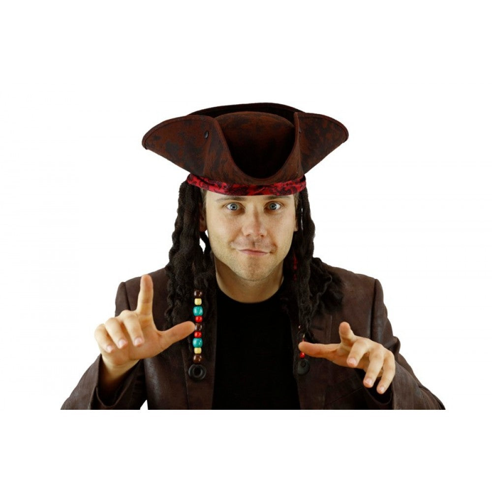 Pirate Hat With Attached Hair