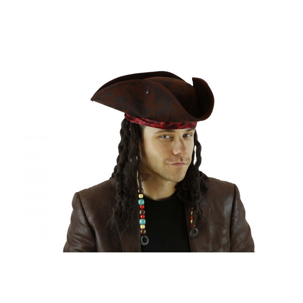 Pirate Hat With Attached Hair