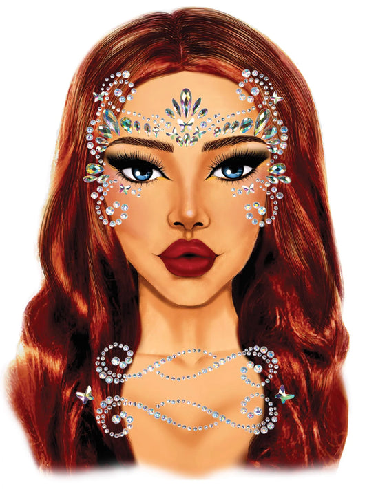 Pixie Face Jewels Sticker