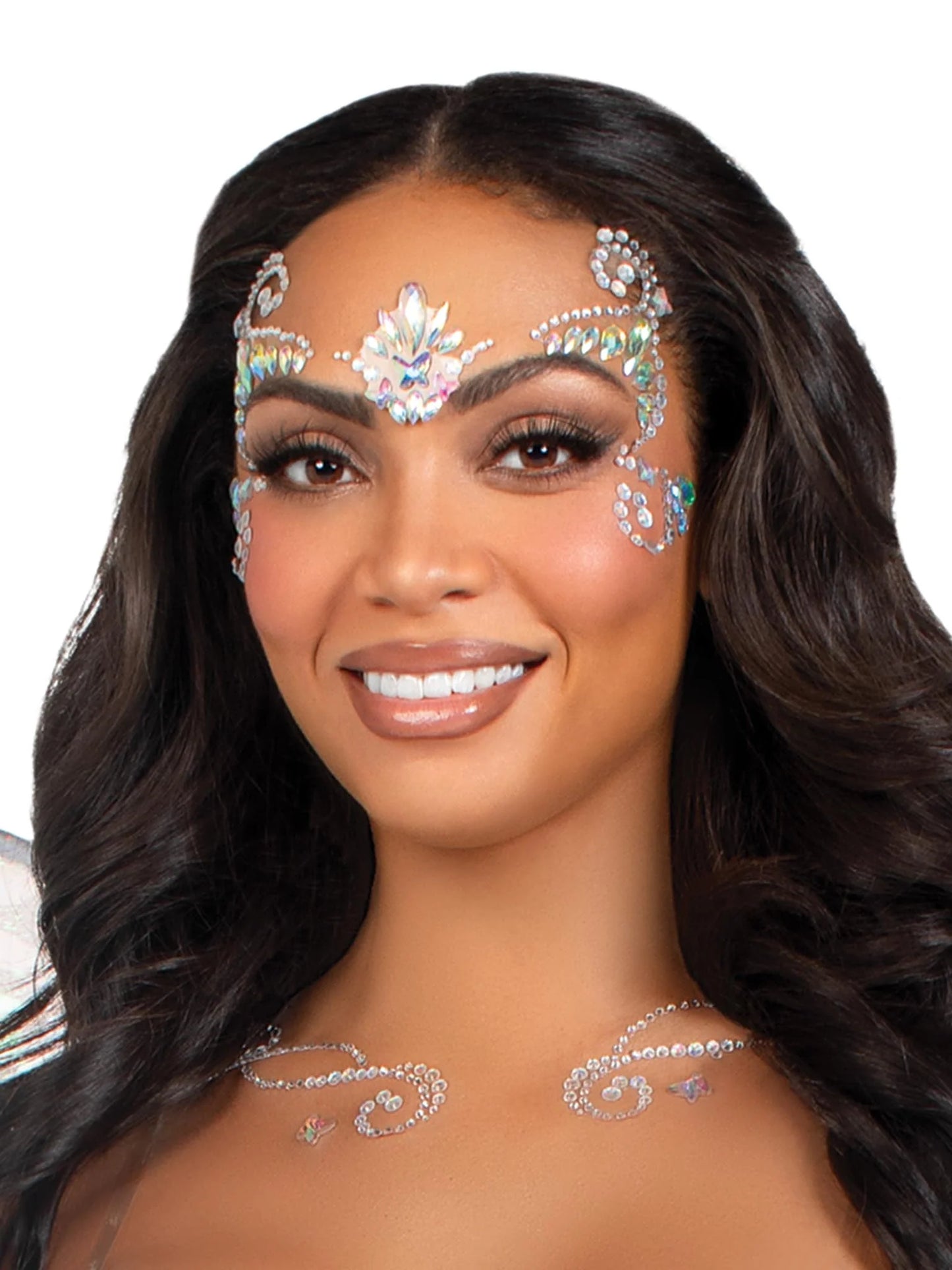 Pixie Face Jewels Sticker