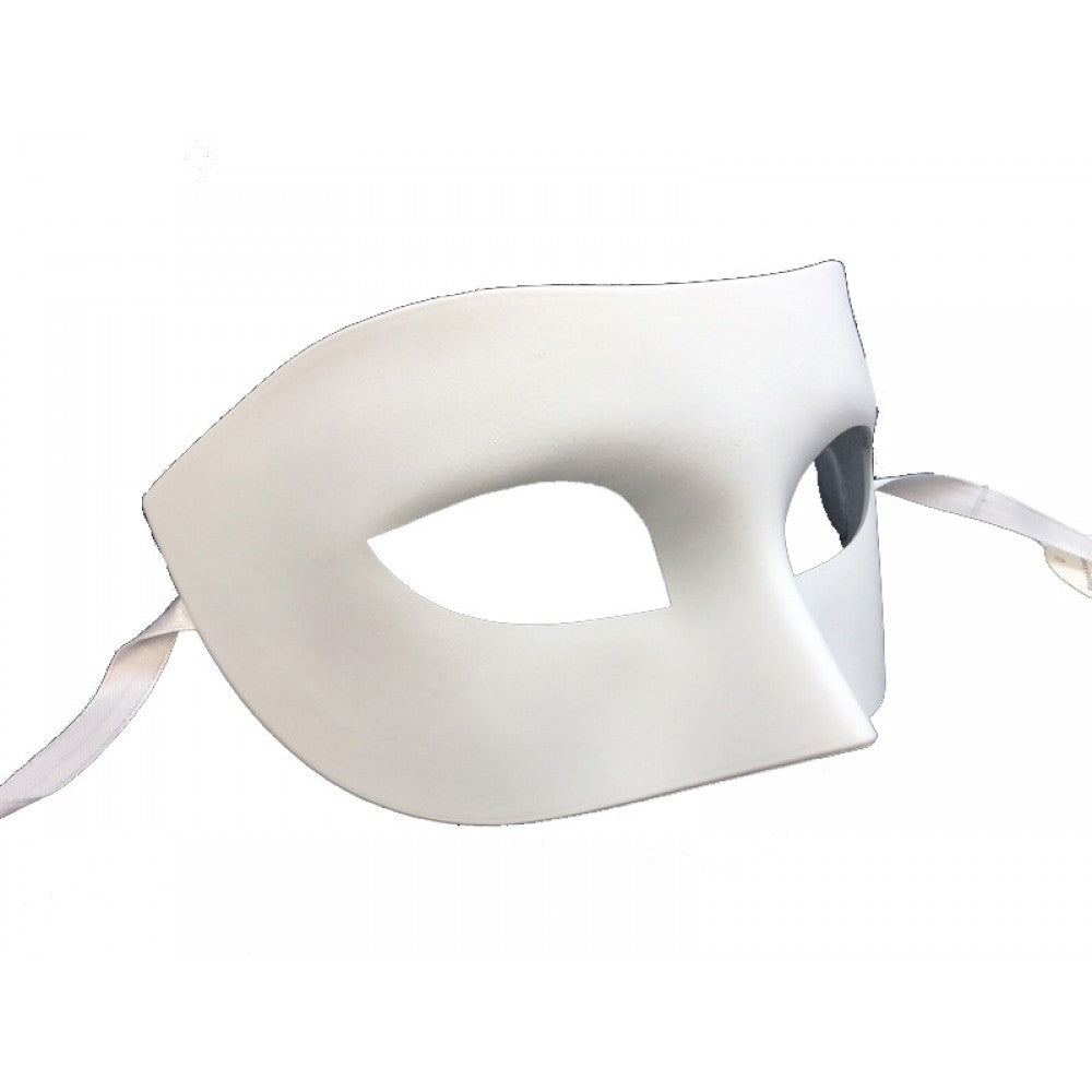 Plastic Venetian Mask: White