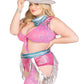 Women's Plus Size Space Cowgirl Costume
