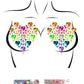 Nipple Jewels Sticker w/ Body Glitter: Prism