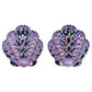 Purple Shell Adhesive Nipple Stickers
