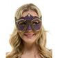 Purple Jeweled Mask w/ Pearls & Chains