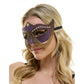 Purple Jeweled Mask w/ Pearls & Chains