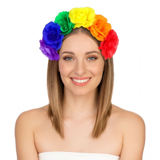 Rainbow Floral Headband