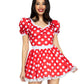 Red Polka Dot Minni Dress