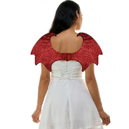 Rhinestone Devil Wings