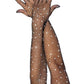 Rhinestone Fishnet Opera Length Gloves