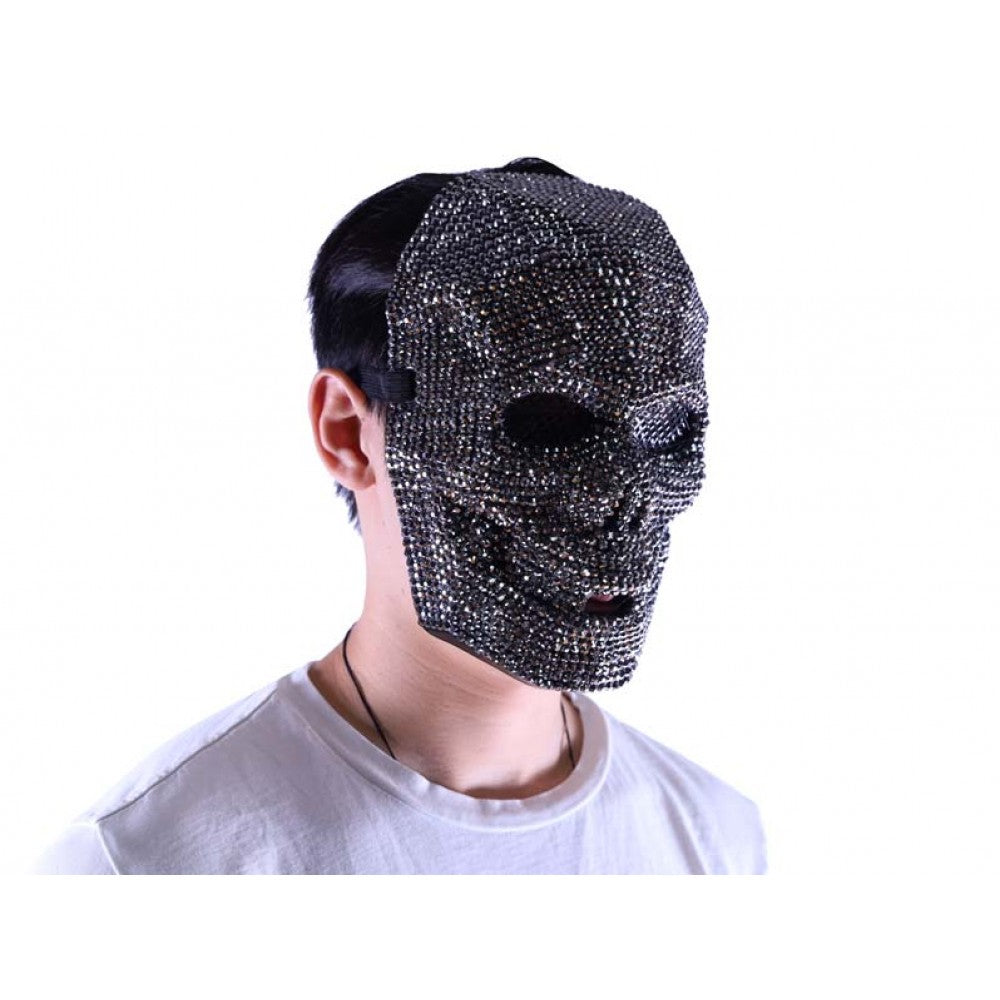 Rhinestone Skull Mask