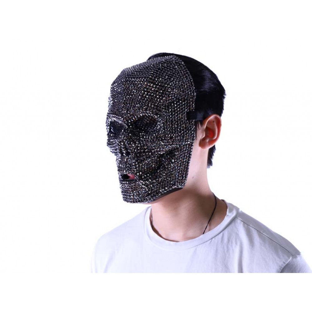 Rhinestone Skull Mask