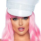 Rhinestone Trimmed Military Hat