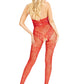 Seamless Rhinestone Fishnet Bodystocking