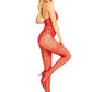 Seamless Rhinestone Fishnet Bodystocking