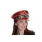 Sequin Festival Hat w/ Goggles: Red