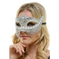 Silver Jeweled Mask w/ Pearls & Chains