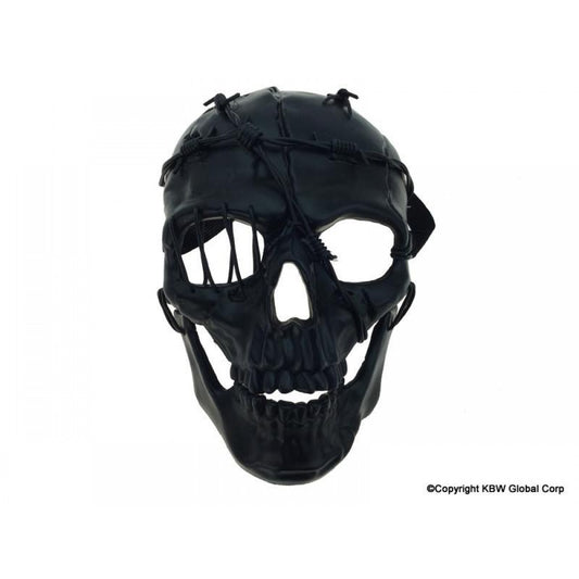 Skeleton Barbwire Black Mask
