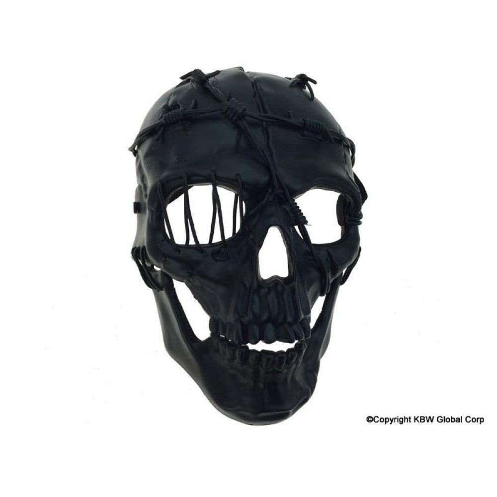 Skeleton Barbwire Black Mask