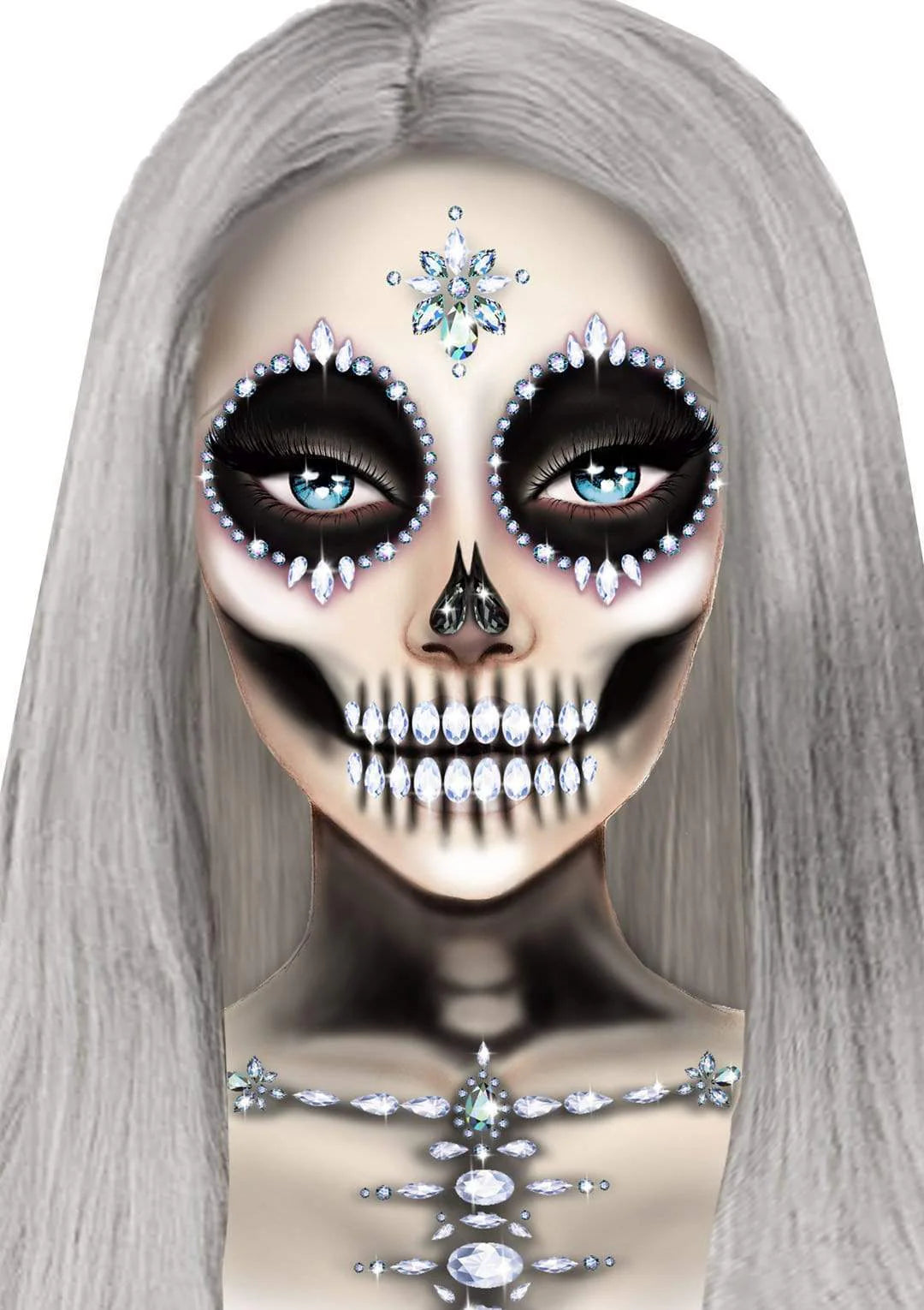 Jewel Sticker: Skeleton