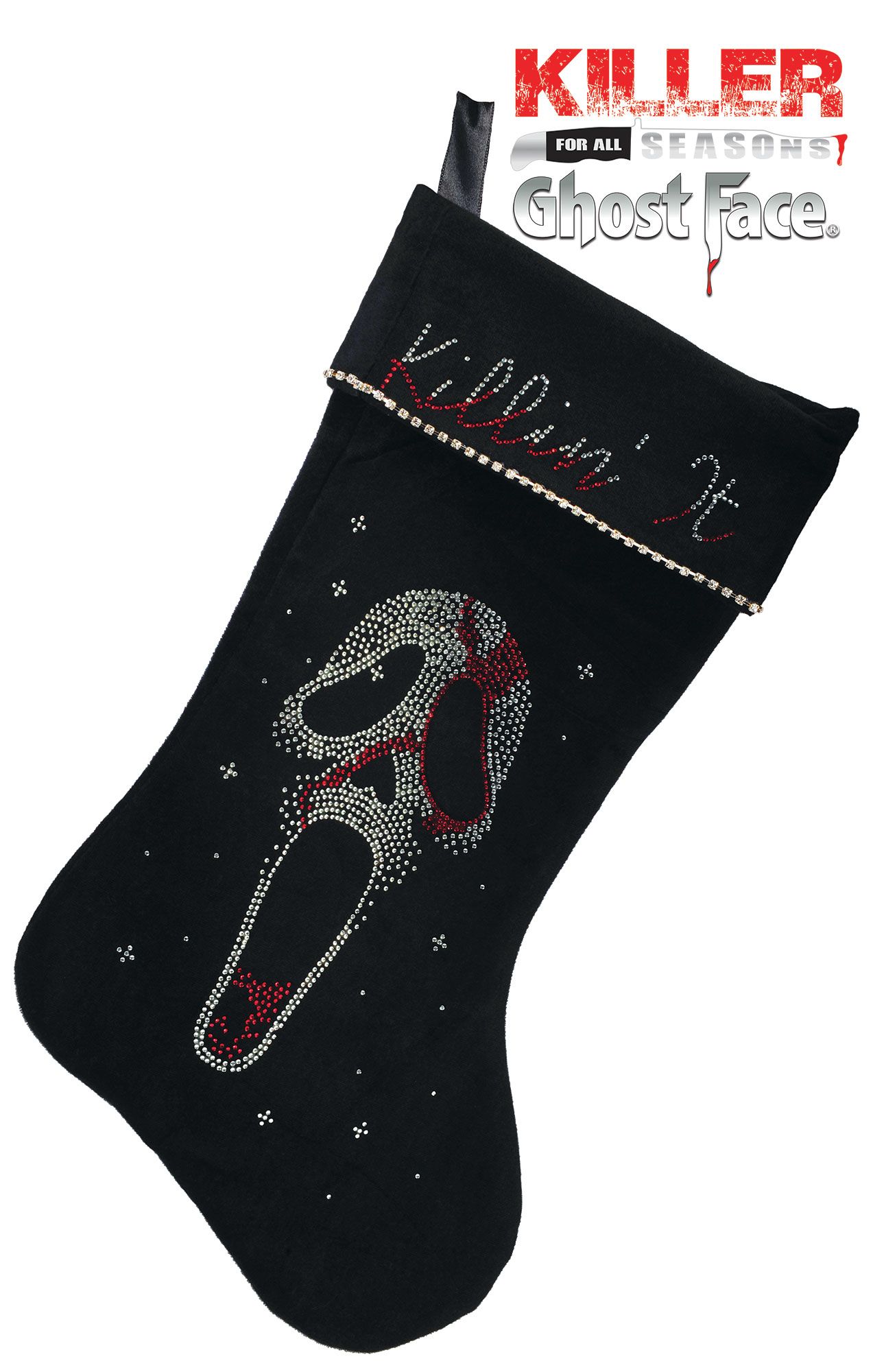Slashers Christmas Ghost Face Bling Stocking: Killing It