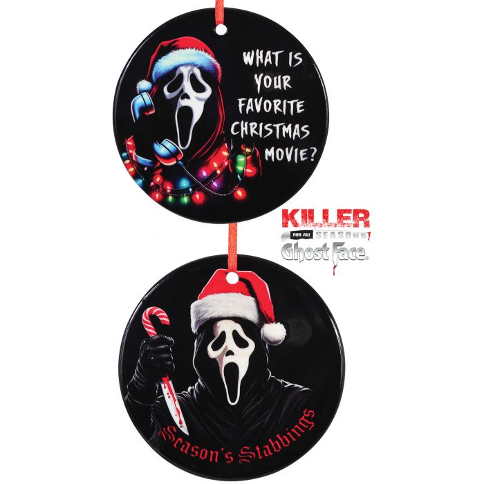 Slashers Christmas Ghost Face Shatterproof Ornament